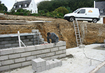 Réalisation des fondations à Saint-Remy-la-Calonne
